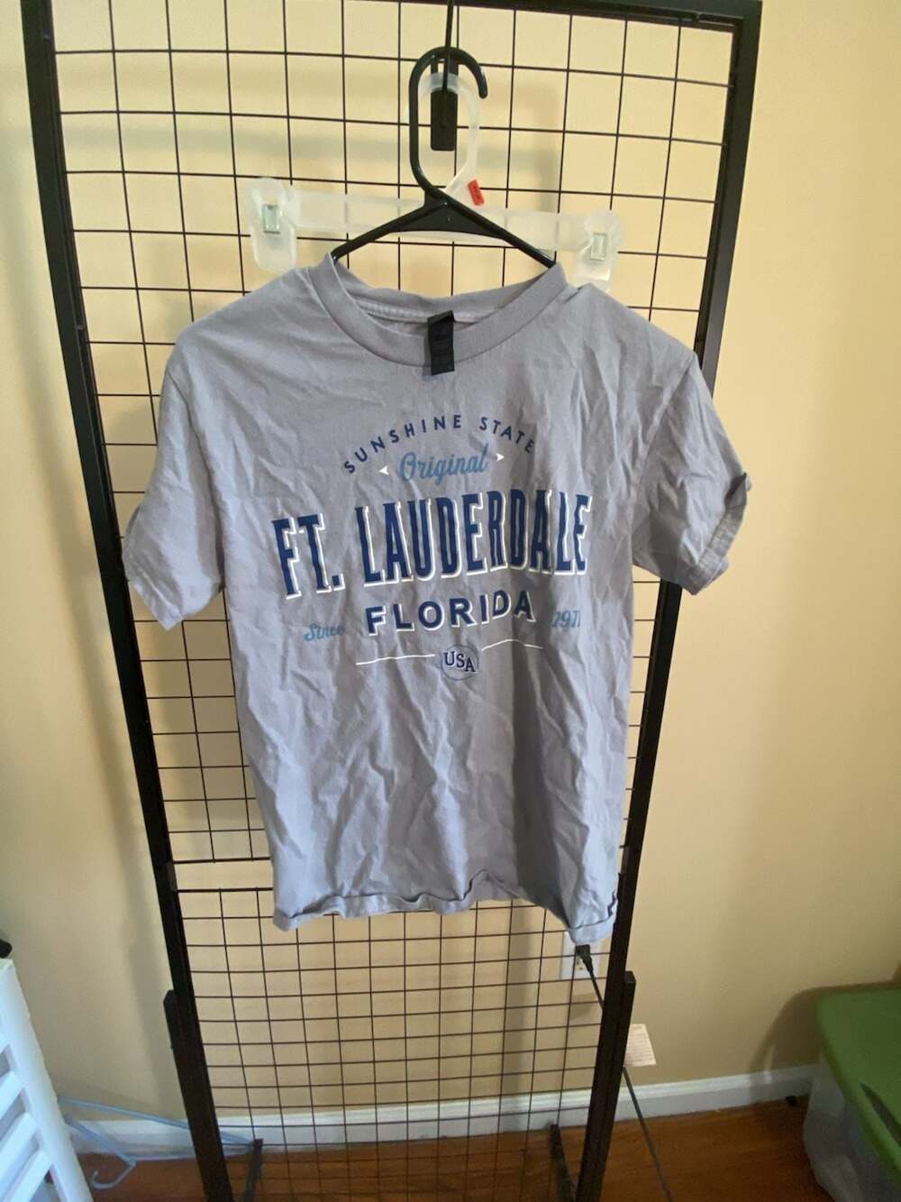 Gildan Fort Lauderdale Florida T-Shirt Size S Gray Graphic Tee
